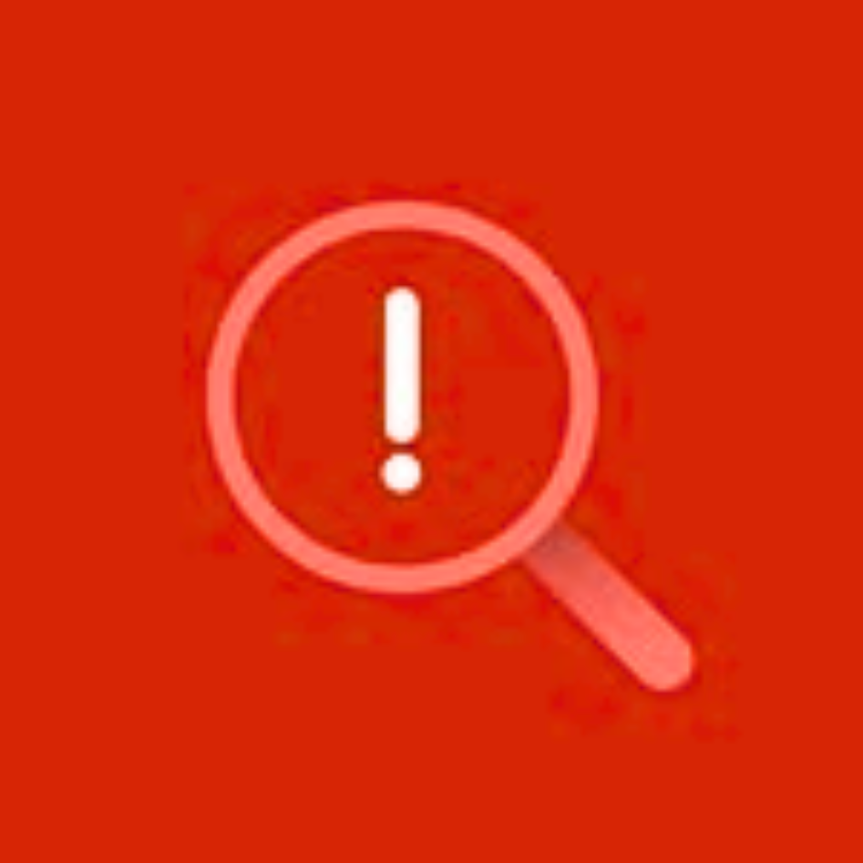 Warning sign for alert